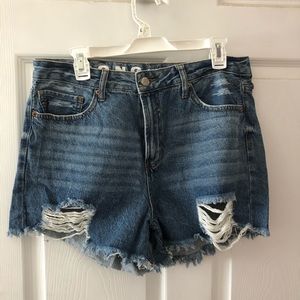 High rise mom shorts